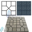 Concrete flooring template (concrete paving formwork)
